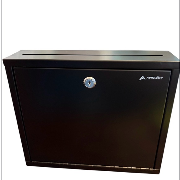 AdirOffice Other - AdirOffice Large Steel Multi-Purpose Secure Drop Box (Item #ADI631-03-BLK) NIB